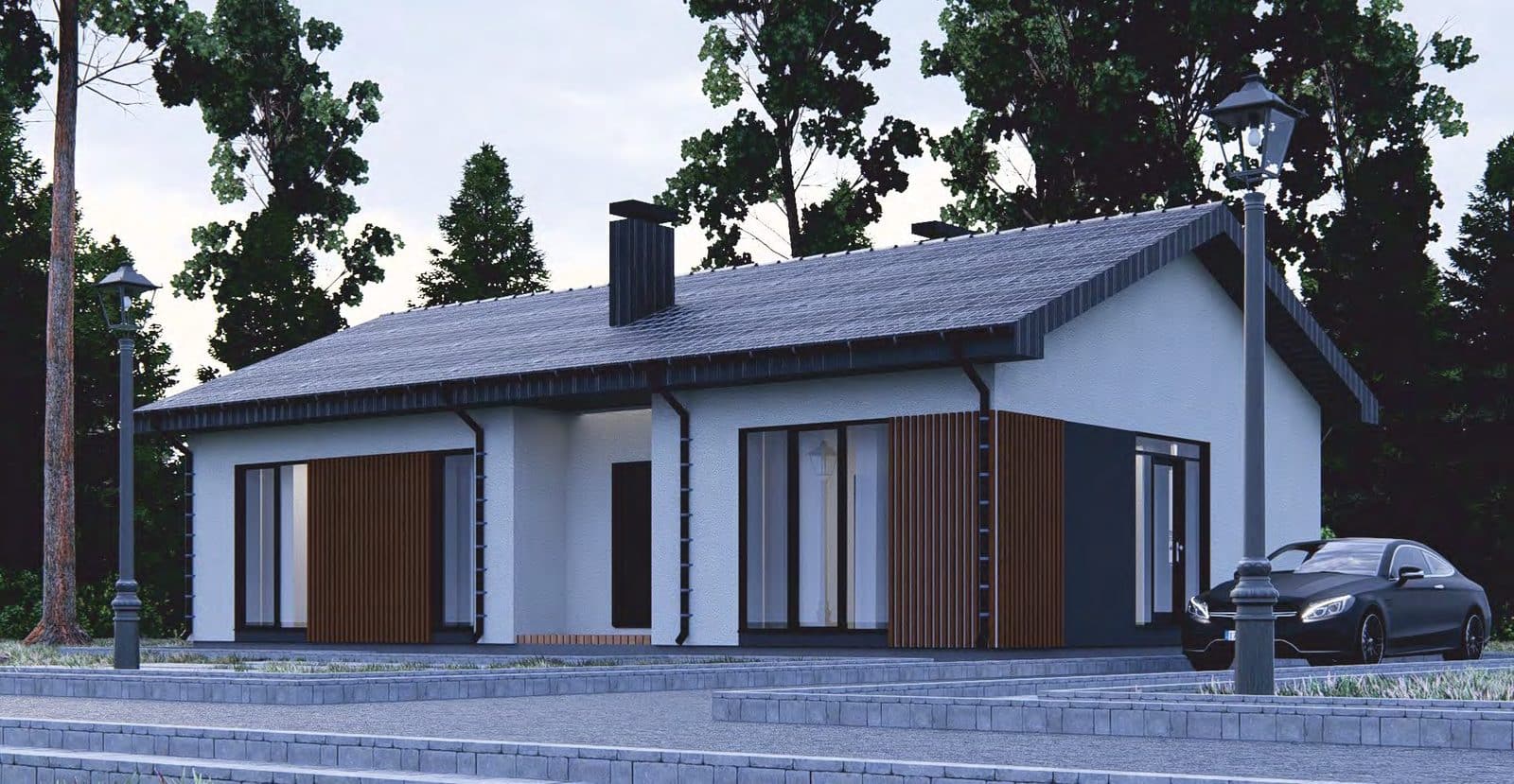 Проект Дом №14, 90 м² — фасад