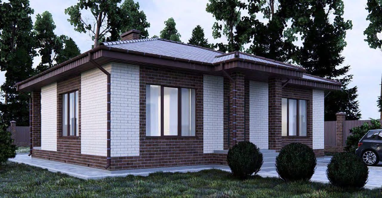 Проект Дом №15, 90 м² — фасад