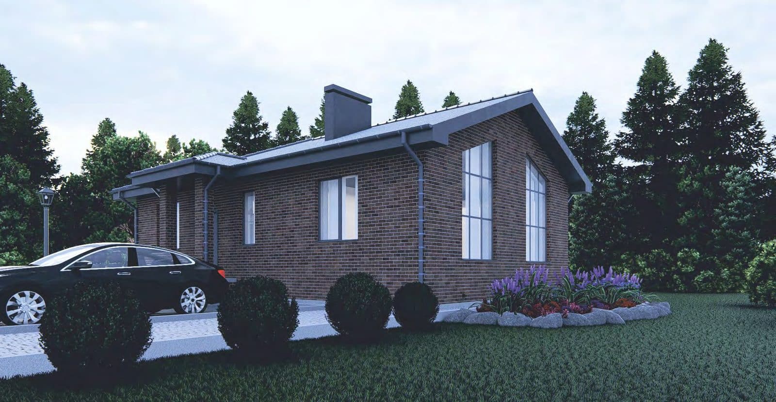 Проект Дом №18, 100 м² — фасад