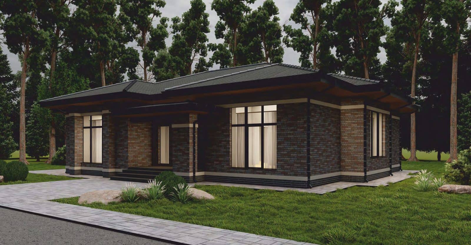 Проект Дом №45, 175 м² — фасад