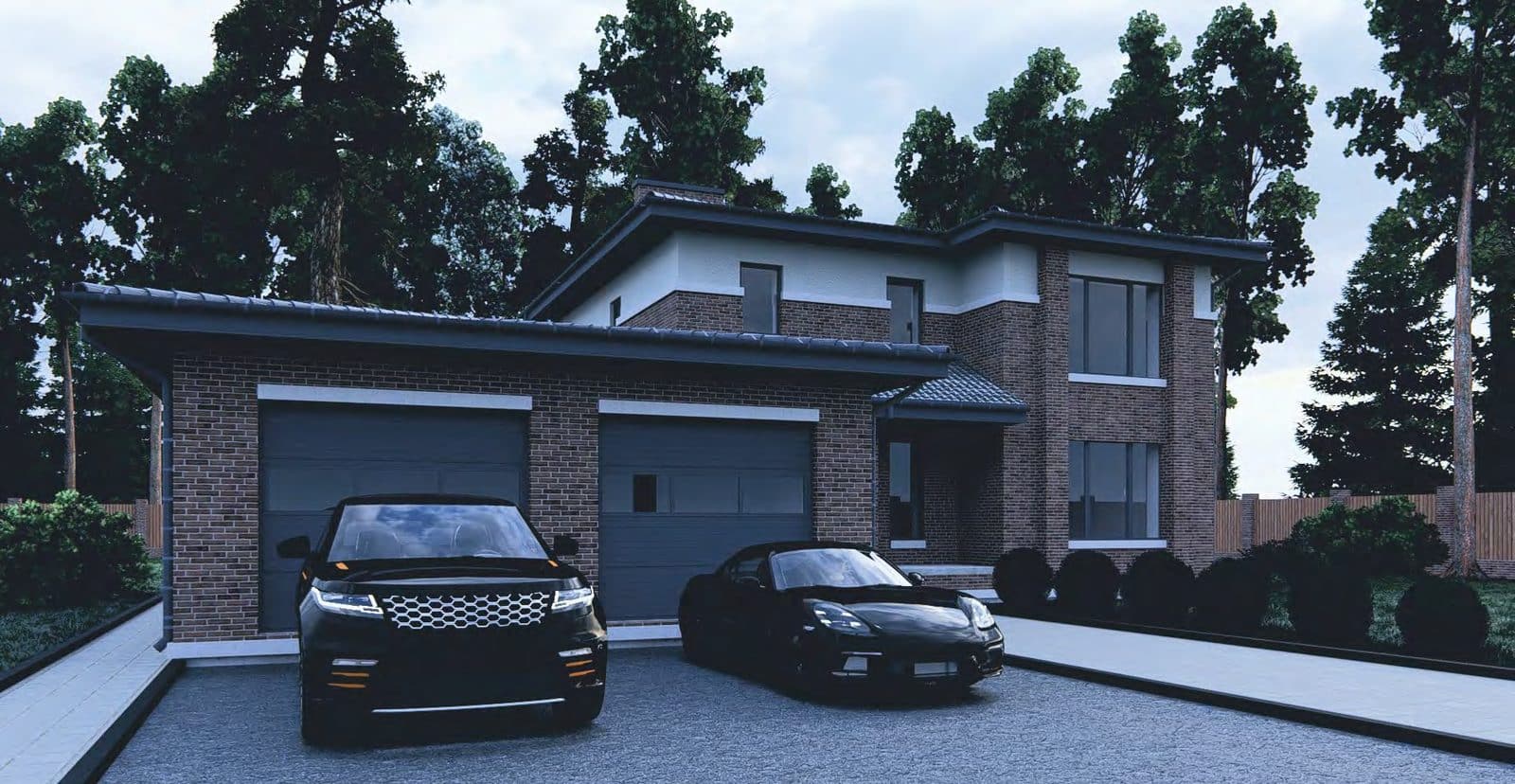Проект Дом №56, 275 м² — фасад